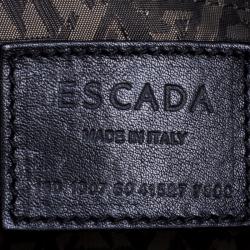 Pre Owned Escada Black Leather Shoulder Bag