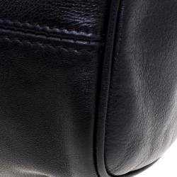 Pre Owned Escada Black Leather Shoulder Bag