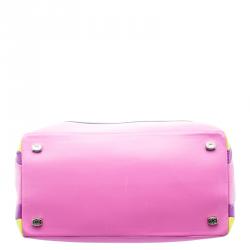 Pre Owned Escada Multicolor Leather Satchel 