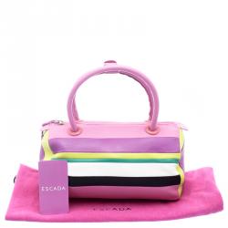 Pre Owned Escada Multicolor Leather Satchel 
