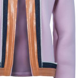 Essa Walla Blush Pink Contrast Trim Neoprene Cardigan M/L