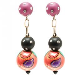 Etro Multicolor Embellished Earrings