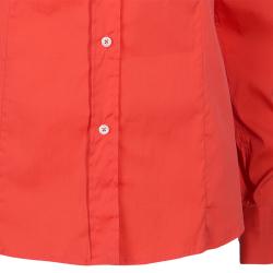 Pre Owned قميص إيترو بأزرار قطن برتقالي M