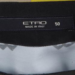 مملوكة مسبقًا Etro Multicolor Printed Long Sleeve Button Front Cotton Shirt XL