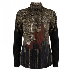 Pre Owned Etro Multicolor Printed Cotton Long Sleeve Button Front Shirt S