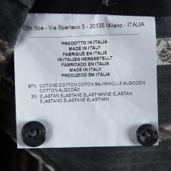 Pre Owned Etro Multicolor Printed Cotton Long Sleeve Button Front Shirt S