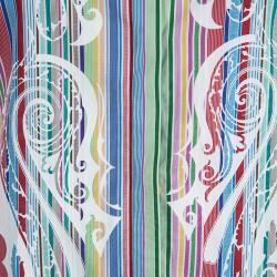 Pre Owned Etro Multicolor Striped Printed Cotton Long Sleeve Shirt M