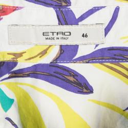 Pre Owned قميص إيترو مورد متعدد الألوان بأكمام طويلة أزرار أمامية L