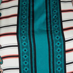 Pre Owned Etro Multicolor Printed Silk Long Sleeve Dress S