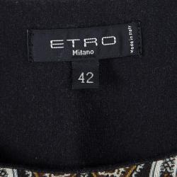 مملوكة مسبقًا توب إيترو جيرسيه مطبوع بأكمام طويلة M