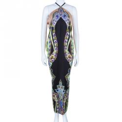 Pre Owned Etro Multicolor Silk Maxi Dress S
