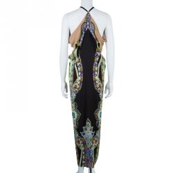 Pre Owned Etro Multicolor Silk Maxi Dress S