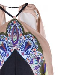 Pre Owned Etro Multicolor Silk Maxi Dress S