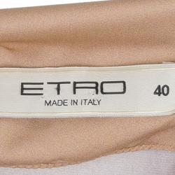 Pre Owned Etro Multicolor Silk Maxi Dress S