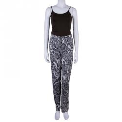 Pre Owned Etro Printed Denim Pants M