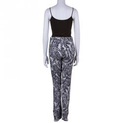 Pre Owned Etro Printed Denim Pants M