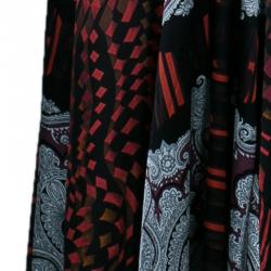 Pre Owned Etro Multicolor Printed Silk Gown M