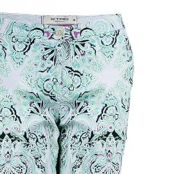 مملوكة مسبقًا بنطلون إيترو مطبوع بأرجل ضيقة L