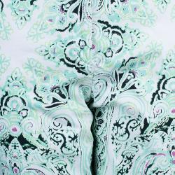 مملوكة مسبقًا بنطلون إيترو مطبوع بأرجل ضيقة L