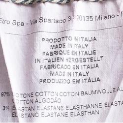 مملوكة مسبقًا بنطلون إيترو مطبوع بأرجل ضيقة L