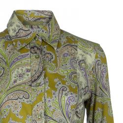 Pre Owned Etro Yellow Printed Blouse M