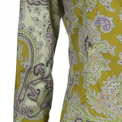 Pre Owned Etro Yellow Printed Blouse M
