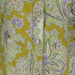 Pre Owned Etro Yellow Printed Blouse M