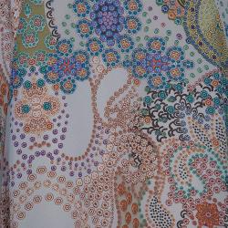 Pre Owned Etro Print Silk Maxi Skirt L