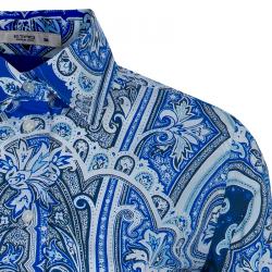 مملوكة مسبقًا توب إيترو بنقوش أزرق S