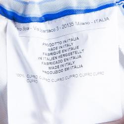 مملوكة مسبقًا Etro Blue and White Striped Trousers S