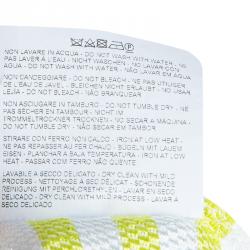 Pre Owned توب ايترو بأكمام قصيرة مقلم أخضر L