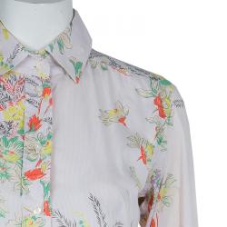 Pre Owned Etro Multicolor Floral Print Long Sleeve Buttondown Shirt M