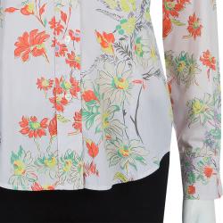 Pre Owned Etro Multicolor Floral Print Long Sleeve Buttondown Shirt M