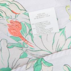 Pre Owned Etro Multicolor Floral Print Long Sleeve Buttondown Shirt M