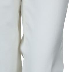 Pre Owned Etro White Cotton Trousers M
