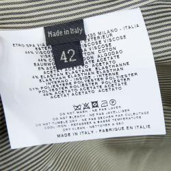 Pre Owned Etro Multicolor Printed Fitted Blazer M