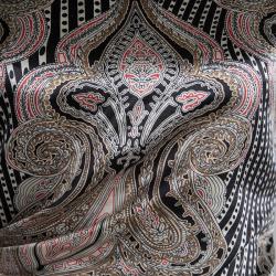 Pre Owned Etro Multicolor Printed Draped Sleeveless Dress S