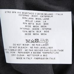 Pre Owned Etro Multicolor Printed Draped Sleeveless Dress S