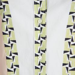 Pre Owned قميص إيترو قطن مطبوع أكمام طويله أزرار أماميه كتل لونيه XL