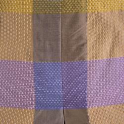 Pre Owned Etro Multicolor Silk Checked Pleated Skirt M