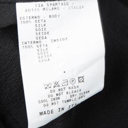 Pre Owned فستان إيترو حرير مطبوع متعدد الألوان بأكمام مكشكشة M