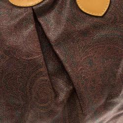 Etro Multicolor Paisley Leather Tote