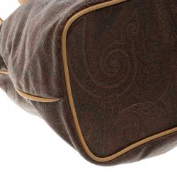 Etro Multicolor Paisley Leather Tote