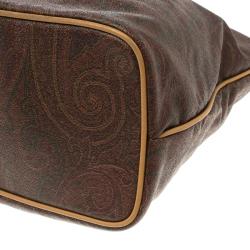 Etro Multicolor Paisley Leather Tote