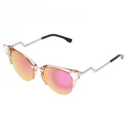 مملوكة مسبقًا نظارة فندي متعرجة ذهبي عين القطة