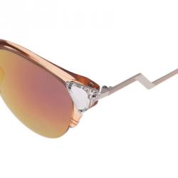 مملوكة مسبقًا نظارة فندي متعرجة ذهبي عين القطة