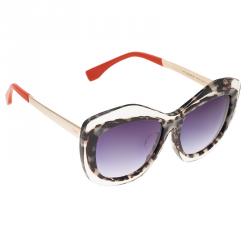 Fendi Transparent Retro Oversized Sunglasses