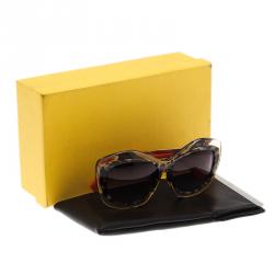Fendi Transparent Retro Oversized Sunglasses