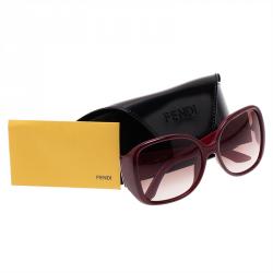 مملوكة مسبقًا Fendi Pequin Red 5254 Sunglasses