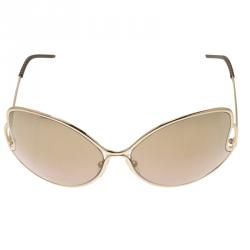 مملوكة مسبقًا نظارة شمسية فندي FS5178 ذهبي مستديرة